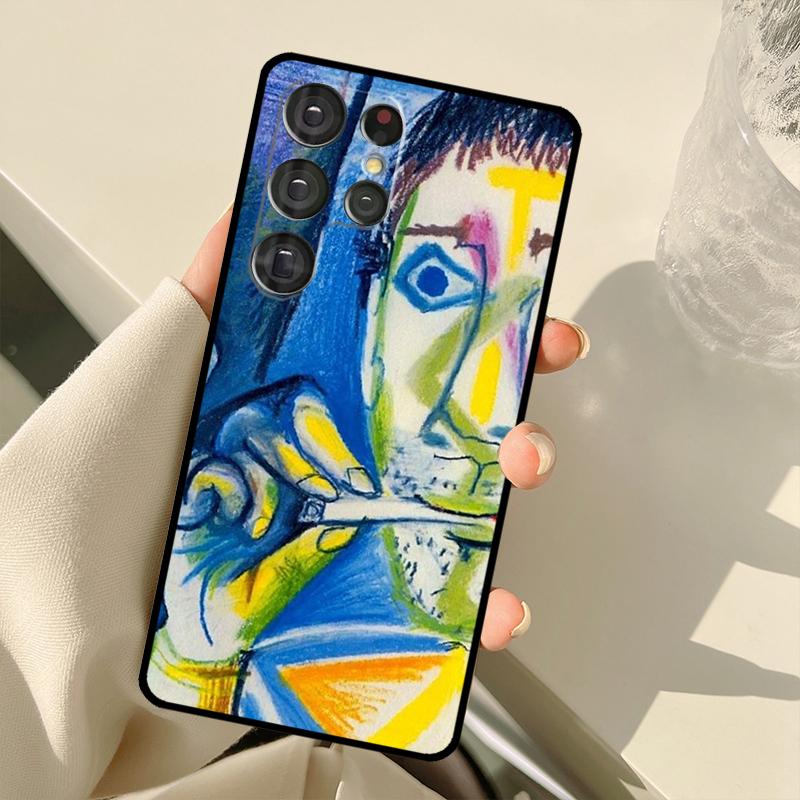 Картина Пикассо Абстрактное искусство для Samsung Galaxy S23 S22 Ultra S21 S20 FE S8 S9 S10 Note 10 Plus Note 20 Ultra Чехол для телефона