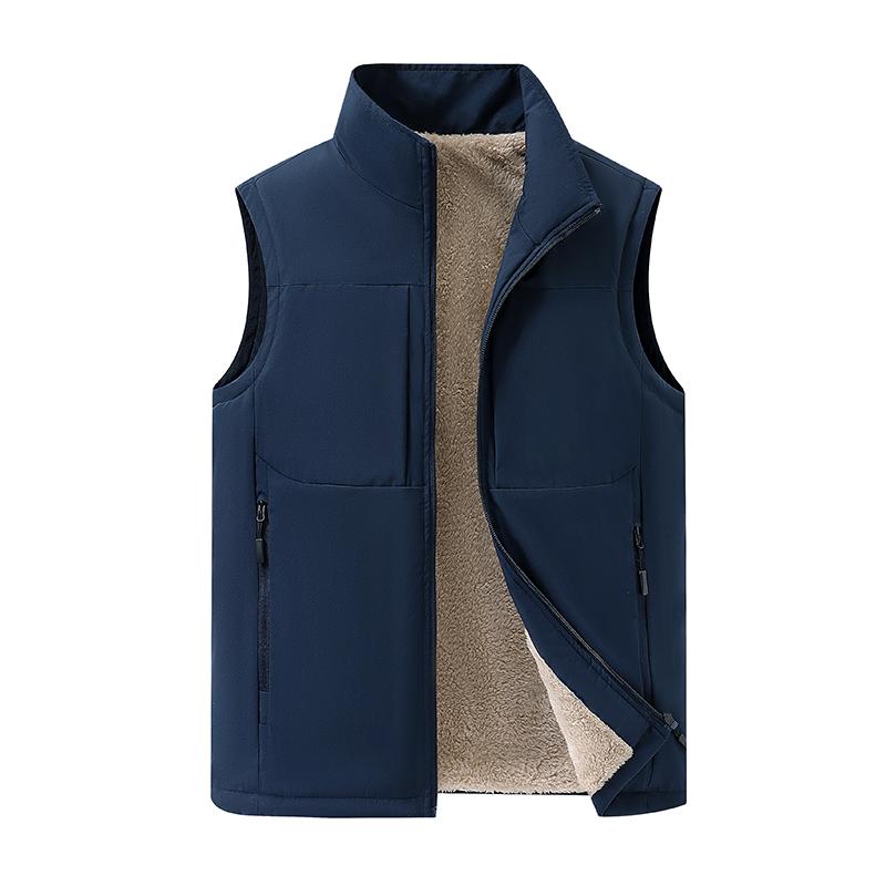 Пальто из овчины для мужчин, Теплое пальто, Большая повседневная флисовая куртка плюс