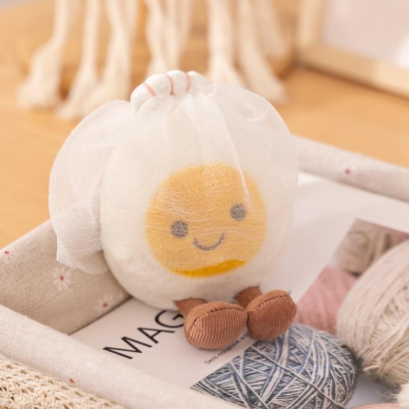 Adorable Plush Boiled Egg Graduation Gift With Cap For Friends And Classmates