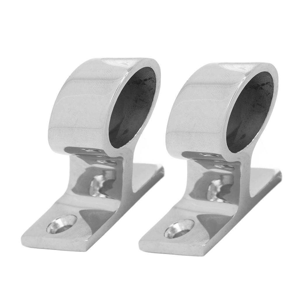 2PCS Stanchion Hand Rail Fitting 316 Stainless Steel Mirror Polishing Rustproof for Boat Yacht Marine