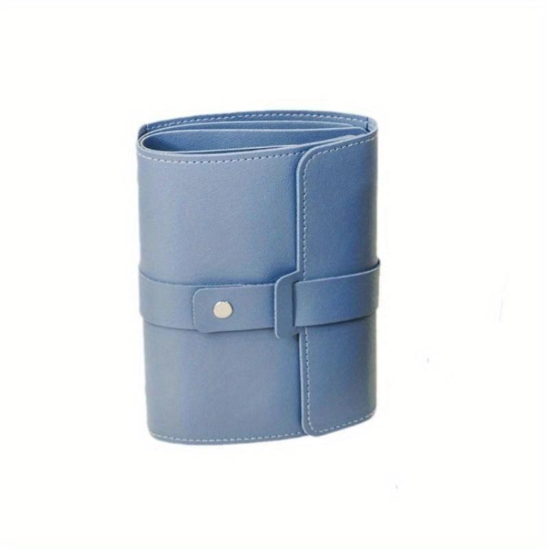 1 шт. сумка для хранения сережек-гвоздиков из искусственной кожи, многослойная, органайзер для хранения ювелирных изделий, сумка-книжка для хранения сережек и колец