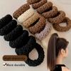 [10pcs Hair Ties] 10pcs High Elasticity Hair Ties | Durable Seamless Braided Ponytail Holders,Secure Ponytails, Everyday Hair Accessories,Knit Texture