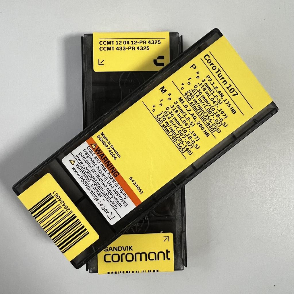 SANDVIK / CCMT120412-PR 4325 / Original Swedish hard alloy blade 10 Pcs