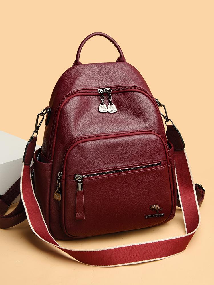 Style, Leather Backpack Women'S Backpack Multipurpose Travel Backpack, Women