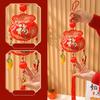 С кисточками Новогодний кулон Вышивка Подвеска Фу Счастливый мешочек Музыка ветра Дом