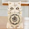 3D деревянная головоломка часы-кошка подарок на новоселье сборка своими руками прочный настольный декоративный стол