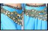 Belly Dance Waist Chain and Arm Scarf with Colored Rhinestones for Practice and Performance