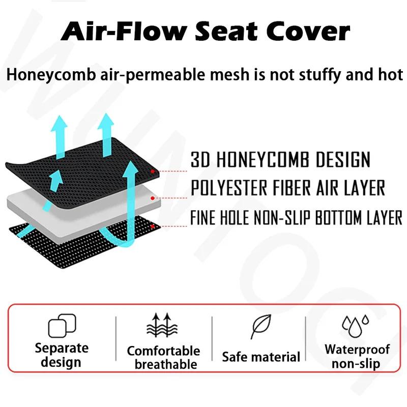 R1300GS Adventure Seat Cover Motorcycle 3D Airflow Seat Cover For BMW R1300 GS ADV R1300GSA ADV1300 3D Honeycomb Mesh Seat Cover