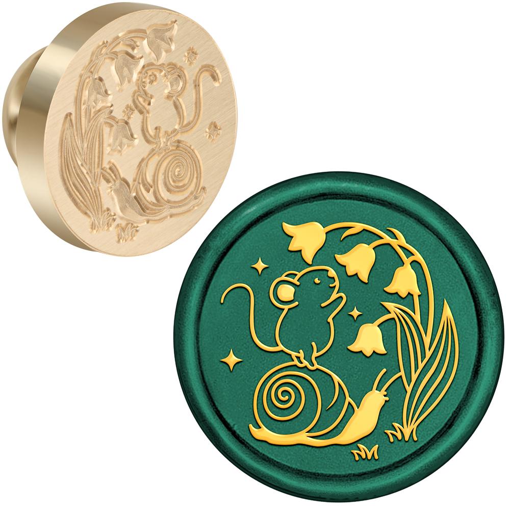 Коллекция Животных Сургучная Печать Ретро Печать для Сургуча Девятихвостая лиса, Мышь, Еж, Ворона Узор Съемные Латунные Головки