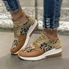 Sneakers Leopard Print Shoes for Women Luxury Brand Women Lightweight Platform Designer Ankle Shoes New Casual Sneakers