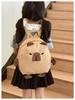 Adorable Japanese Cartoon Style Unisex Kids Backpack Featuring Cute Capybara Design