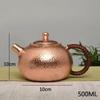 500Ml Tea Pot Pure Copper Handmade Chinese Style Kettle Kung Fu Tea Drinkware Tableware