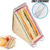 Transparent Plastic Triangle Sandwich Container Modern Minimalist Design Perfect For Adults