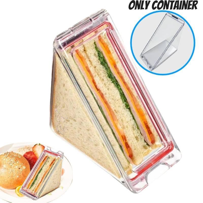 Transparent Plastic Triangle Sandwich Container Modern Minimalist Design Perfect For Adults
