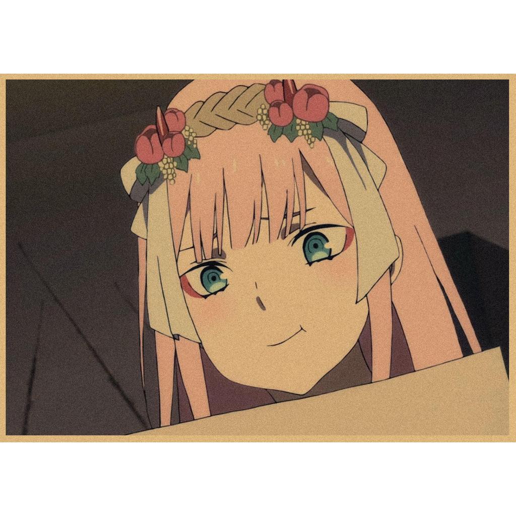 Национальная команда DARLING in the FRANXX Ретро Крафт Бумага Аниме Постер 261 для Декора Стен