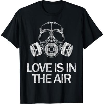 Love Is In The Air Funny Anti-Valentine's Day Cotton Men T Shirt