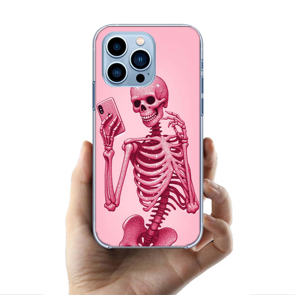 A Funny Skeleton Skull Cases Phone Case For Iphone 17E 16E 17 Air 16 Pro Max 15 Pro 14 Plus 11 13 12 Mini Cover Cases Compatible