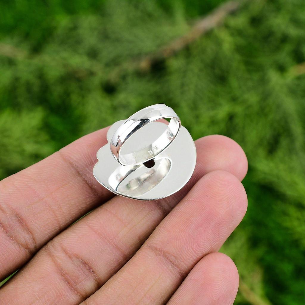 Easter Sale Ametrine Gemstone Birthday Statement Flower Ring Jewelry 925 Silver