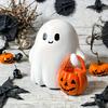 2/3 шт. Статуя призрака на Хэллоуин, держащего тыкву, мультяшный призрак, статуэтка из смолы, скульптура, праздничное украшение для вечеринки