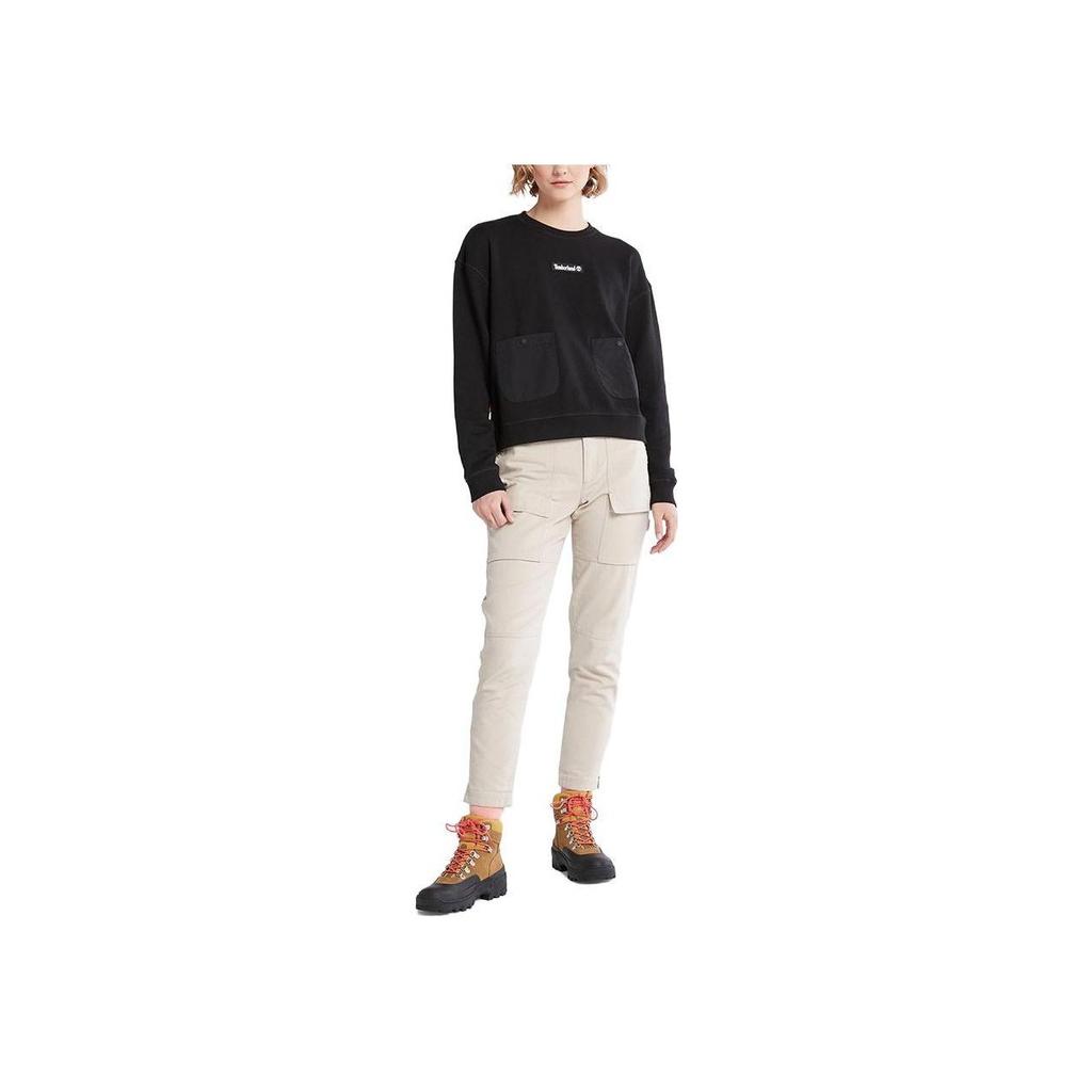 Timberland Свитшот с круглым вырезом и логотипом, женский, черный A5X2W-001
