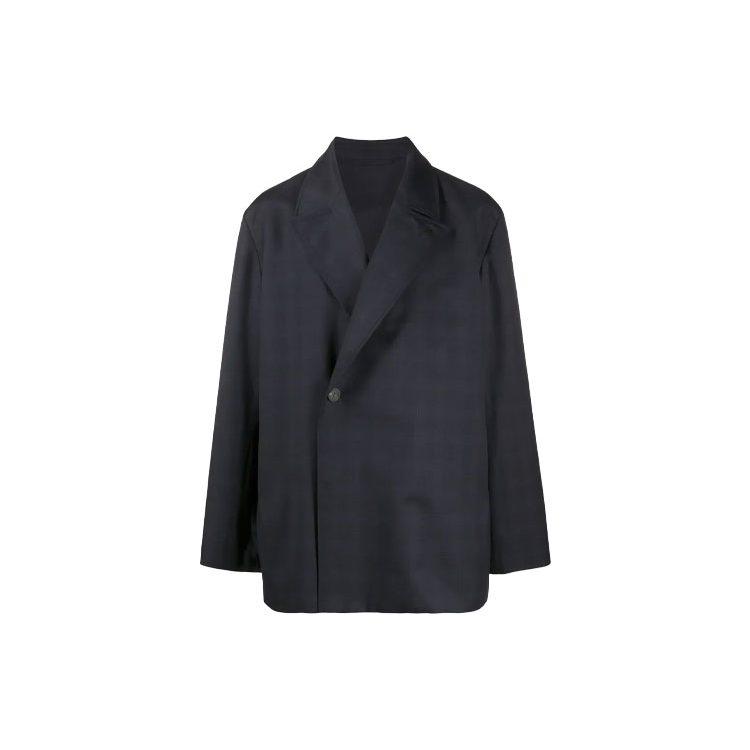 Balenciaga Пальто FW21 Мужское Темно-синее 601167TGT014100