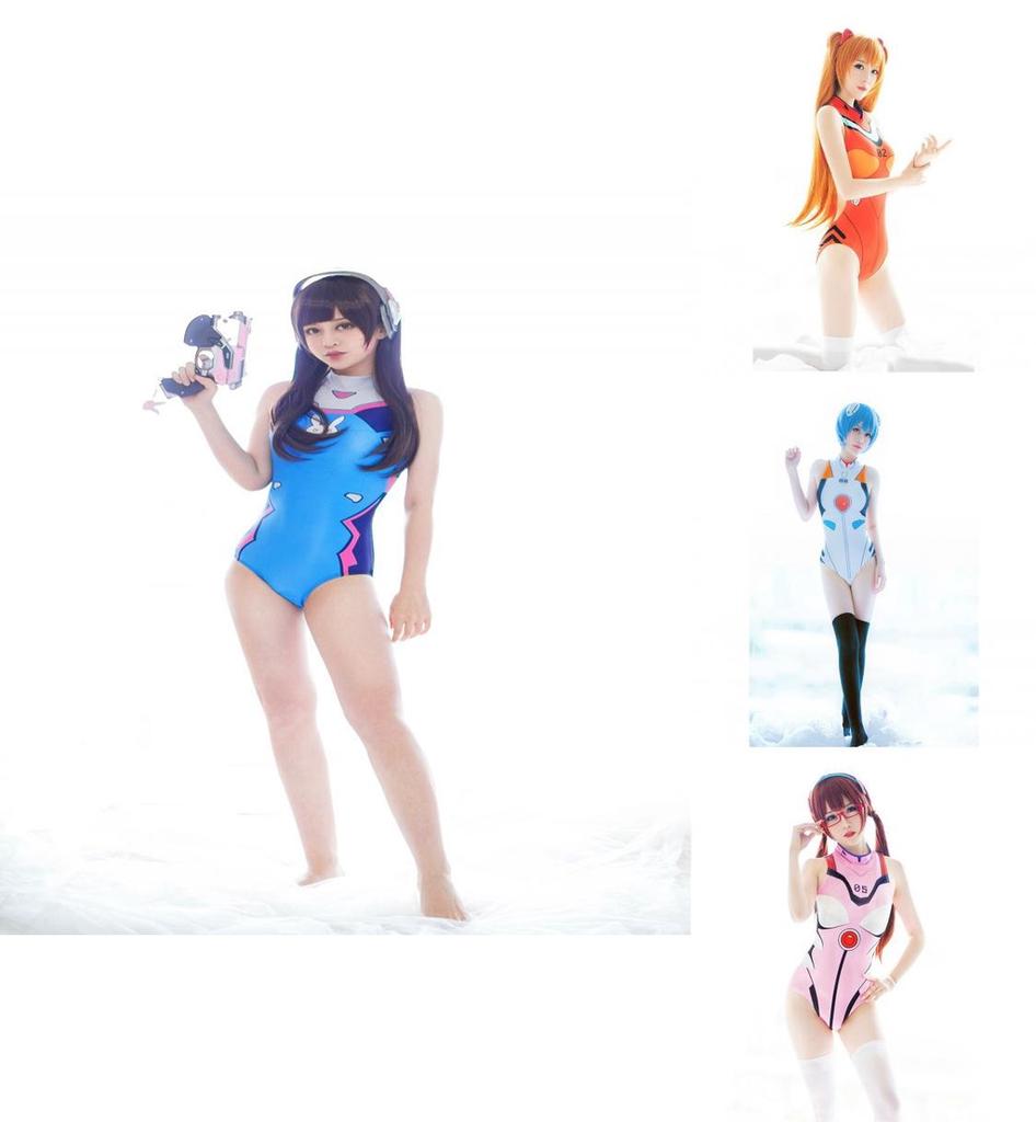 D.vacoscosplay Women's D.vacos Cosplay Swimsuit Overwatch Swimwear Bodysuit