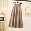 Womens High Waist Knitted Midi Skirt With Thick Woolen Material For Autumn Winter Elegance