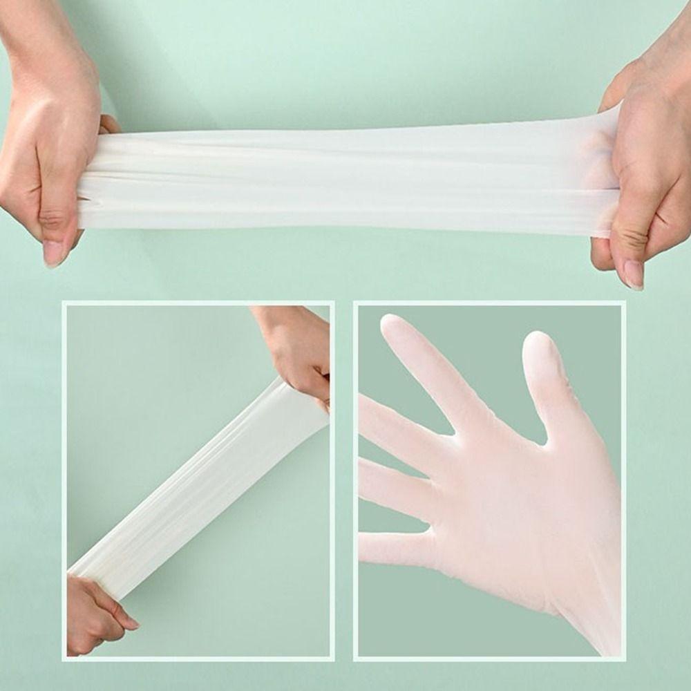 30Pcs Food Grade Nitrile Gloves Waterproof Dishwashing Gloves Food Handling