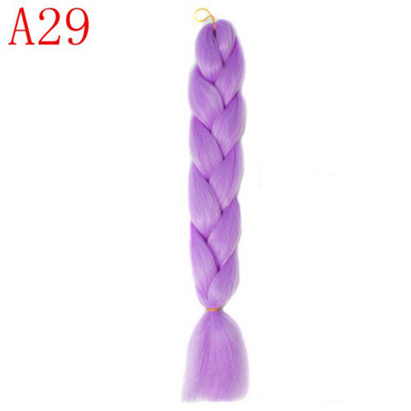 Ombre Hair Jumbo Braids Волосы Синтетические наращивания волос для женщин Розовый Красный Синий 102 Доступных цвета