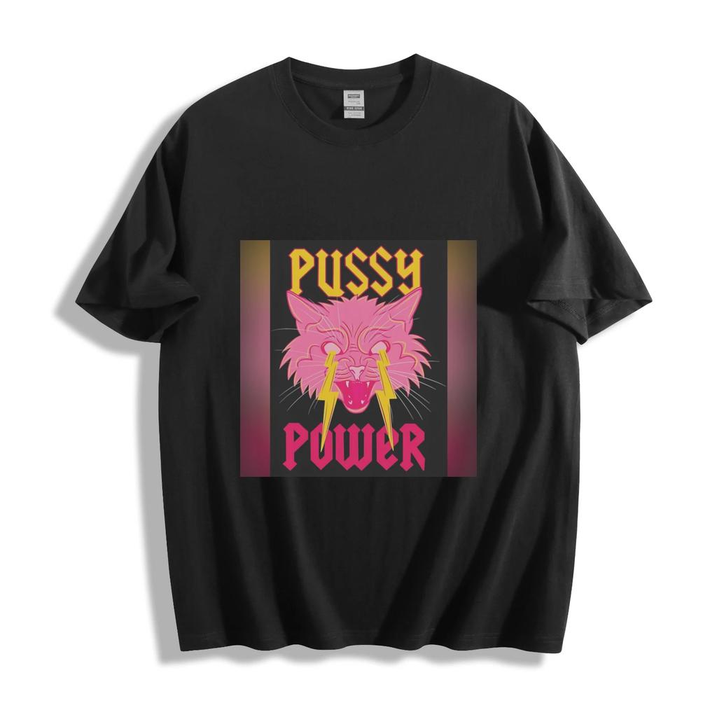 Футболка Pussy Power Cat Розовая Смелый Юмор Унисекс