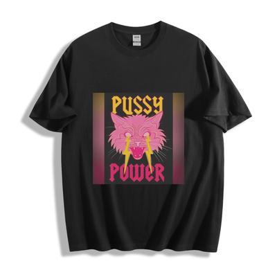 Футболка Pussy Power Cat Розовая Смелый Юмор Унисекс