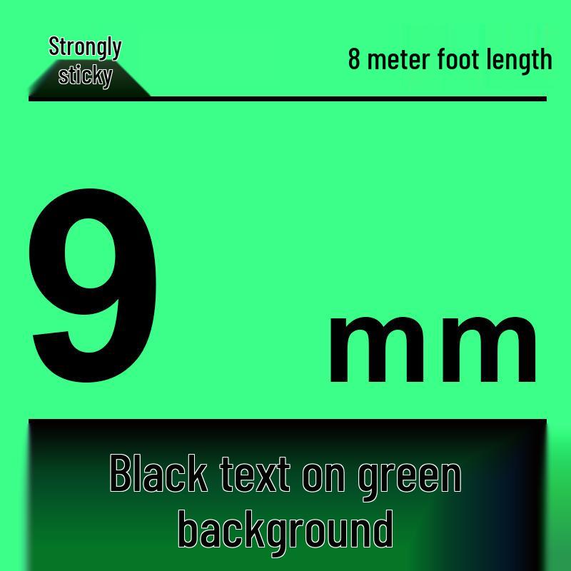 Compatible Brother 12mm Label Maker Ribbon: PT-E100B/D210/D450/115B, Laminated Self-Adhesive