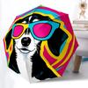 1pc Colorful Dog Sunglasses Automatic Folding Umbrella. Casual Outdoor Accessory, for All Seasons Yy250924065