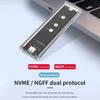 RGB M.2 NVME PCIe NGFF SATA Двухпротокольный корпус для SSD Прозрачный USB Type C 10 Гбит/с Внешний корпус для PCI-E M2 SSD Жесткий M/B ключ Коробка для диска