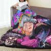 Kpop Anime Fleece Blanket Ultra Soft Plush Throw For Bed Sofa Travel Lightweight Comfortable Design