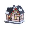 New Year Fairy Garden Miniatures Figurine Luminous Resin Craft Ornament LED Light Christmas Decoration Village House