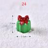 1PC Gifts Santa Claus Miniatures Christmas Tree Resin Figurines Snowman Fairy Garden Decor