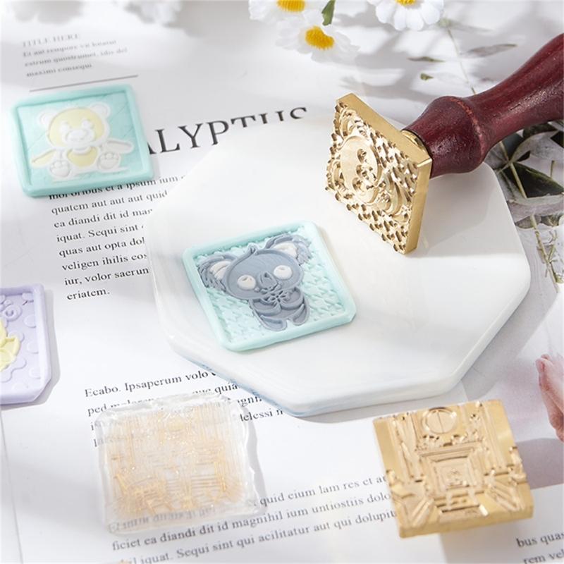 Bear Wax Seal Stamp Brass Animal Series Sealing Wax Stamp for DIY Envelope Wedding Birthday Invitation Card Scrapbooking