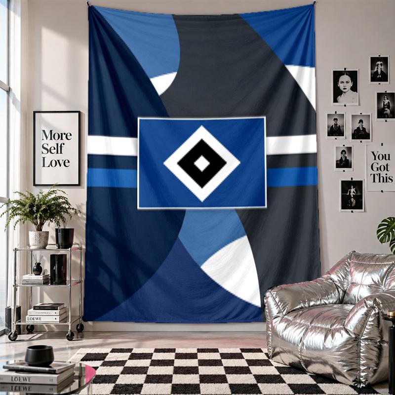 Hamburger SV Football Wall Tapestry Home Decor Wall Hanging Cloth for Bedroom Living Room Background