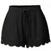 Lace Drawstring Casual Women Loose Shorts Large Size Pants