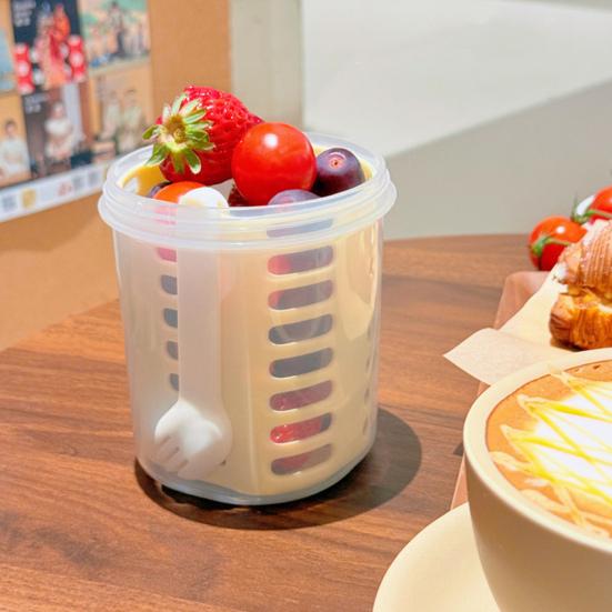 Салатная чашка 501-600 мл из пищевого полипропилена, герметичная переносная салатная коробка с улучшенной крышкой