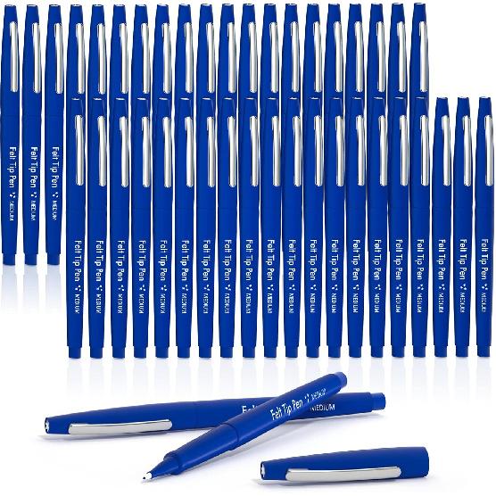 Lelix 20 Colors Felt Tip Pens, Medium Point Assorted Colors Markers Pens For Journaling, Writing, Note Taking, Planner Coloring, Perfect for Art
