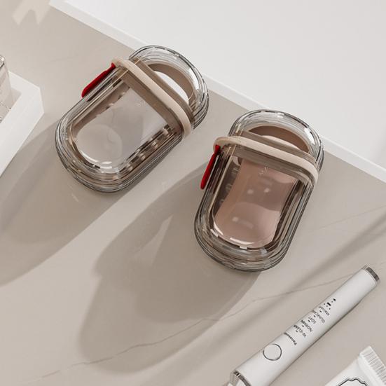 Прозрачная мыльница с функцией дренажа и замком, пыленепроницаемая, герметичная, дорожная