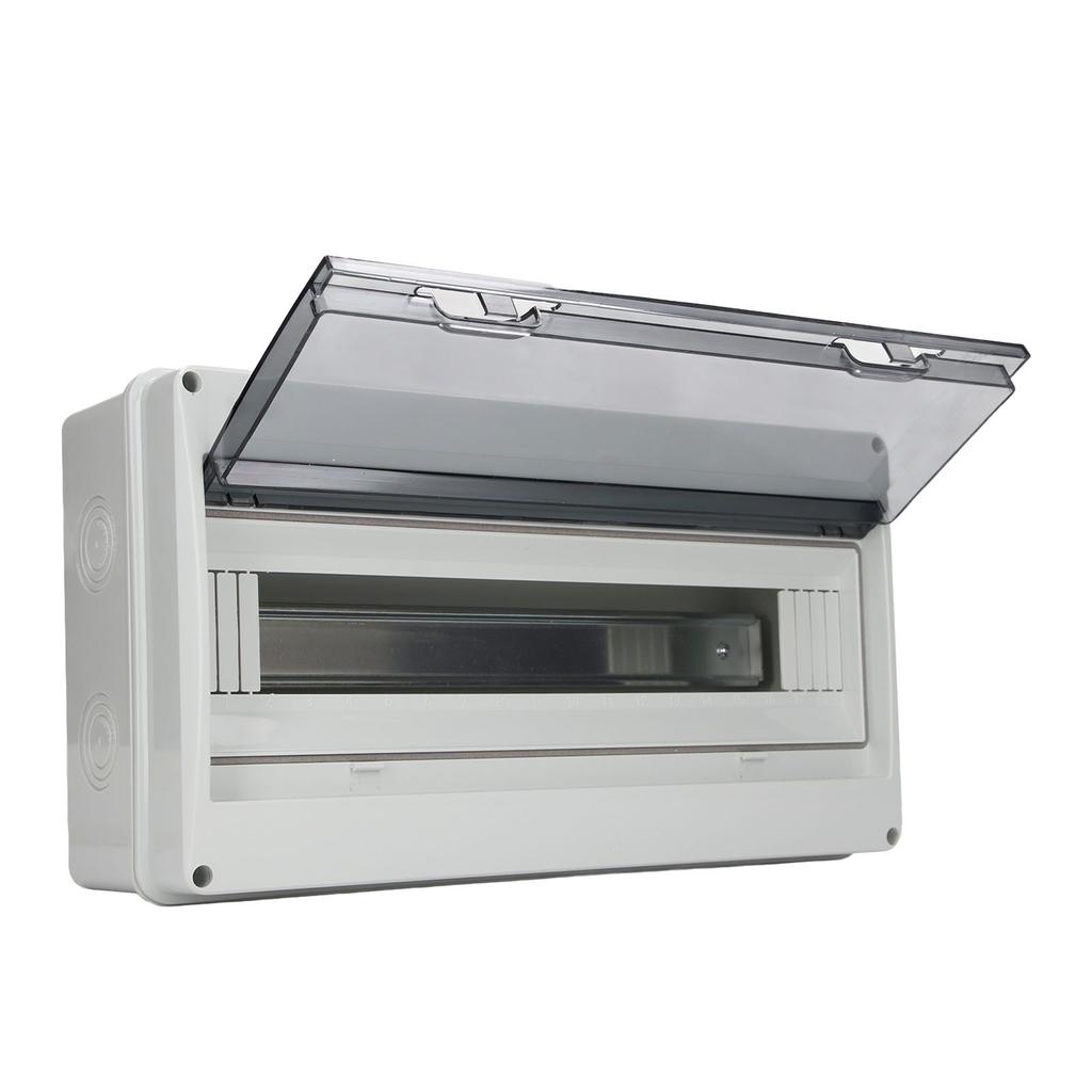 Распределительная коробка 18 выводов Водонепроницаемый Автоматический выключатель Пластиковая крышка Защитный корпус для внутреннего и наружного использования