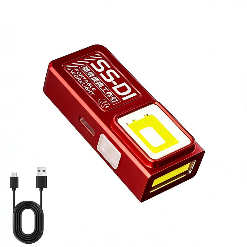 Mini COB LED Flashlight USB C Rechargeable Powerful Work Light with Clip Magnet Waterproof EDC Camping Walking Pocket Lamp