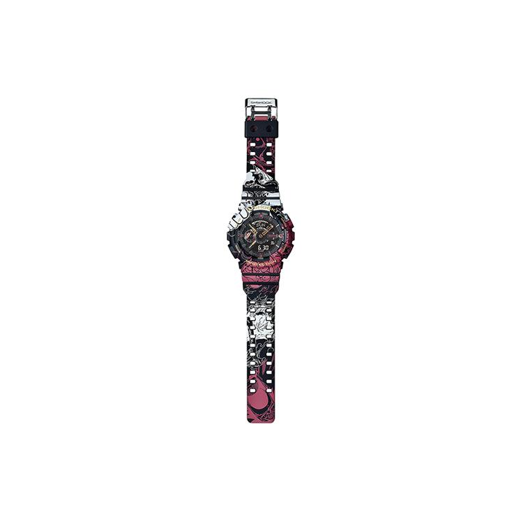 Casio Мужские часы с двойным дисплеем (жидкокристаллический/аналоговый) Серия Черные Часы GA-110JOP-1A4PR