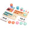 Children's Wooden Number Board Cognitive Matching Addition Subtraction Operation Montessori Logical Thinking Training Math Toys