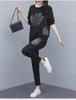 2023 Осень Корейский свободный крой принтованный женский повседневный спортивный комплект
