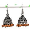 Серебряные серьги в индийском стиле Джумки с драгоценным камнем в племенном стиле Бали 1,65 дюйма I9V72