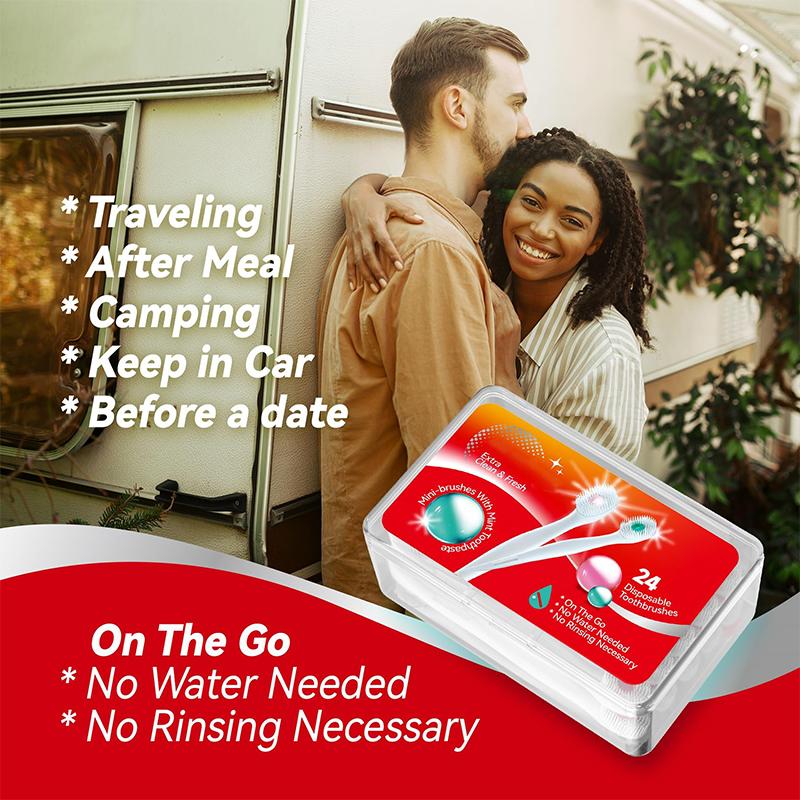 20 шт. портативная зубная щетка для путешествий мини зубная щетка с взорванными шариками одноразовая чистящая зубная щетка для взрослых в индивидуальной упаковке